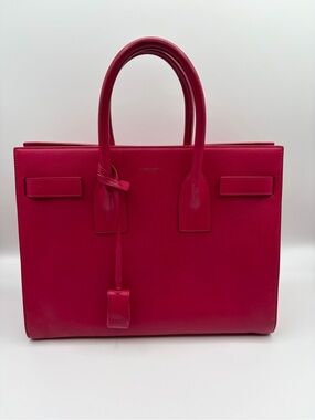 Saint Laurent Sac De Jour Small Tote Bag Pink Leather